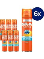 Gillette Fusion5 Ultra Moisturizing Scheergel Mannen - 6x200ml Voordeelverpakking