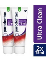 Parodontax Ultra Clean - tandpasta - tegen bloedend tandvlees - 2x75 ml