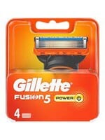 GILLETTE Gillette Fusion5 Power Navulmesjes Voor Mannen 4 stuks