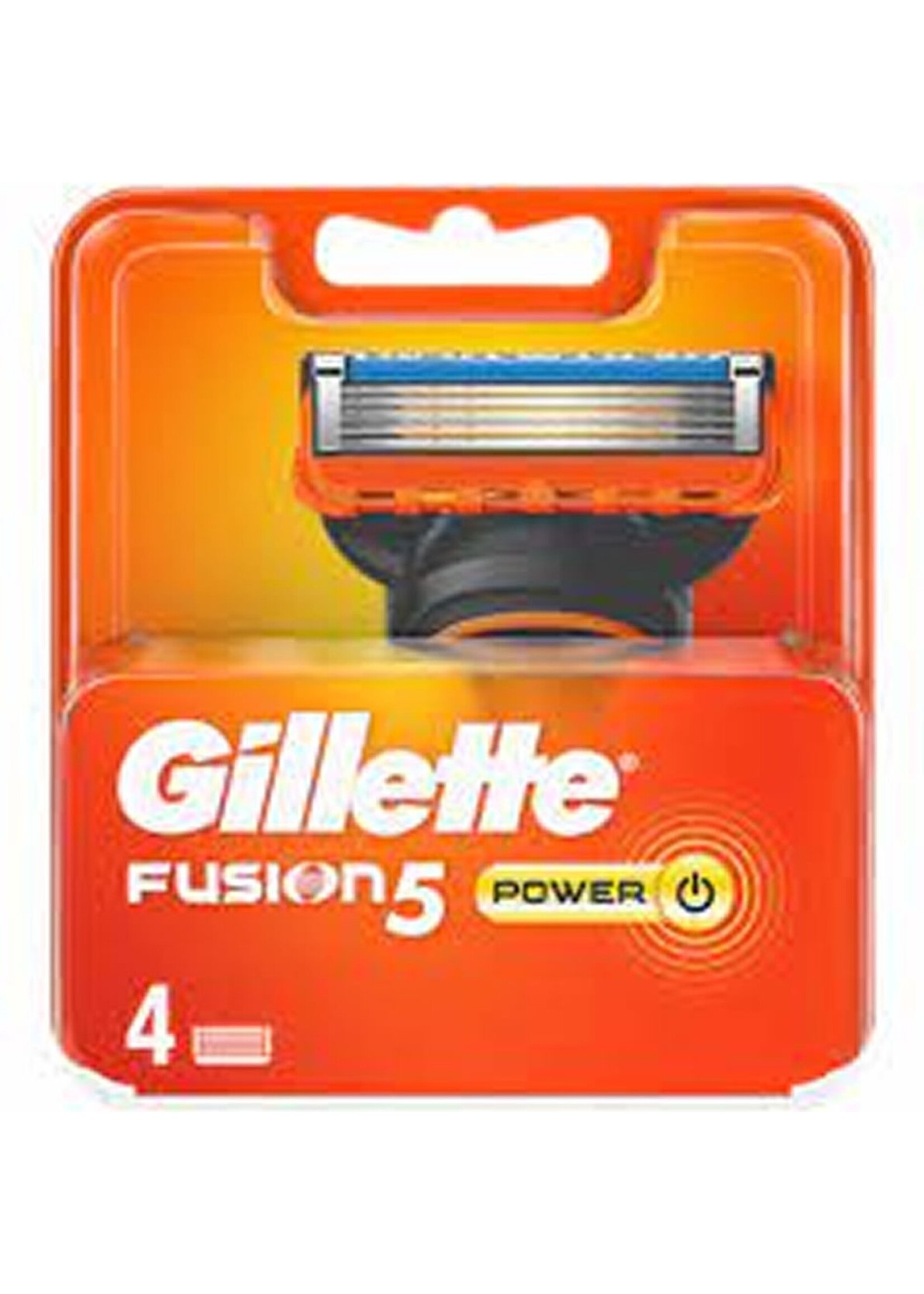 GILLETTE Gillette Fusion5 Power Navulmesjes Voor Mannen 4 stuks