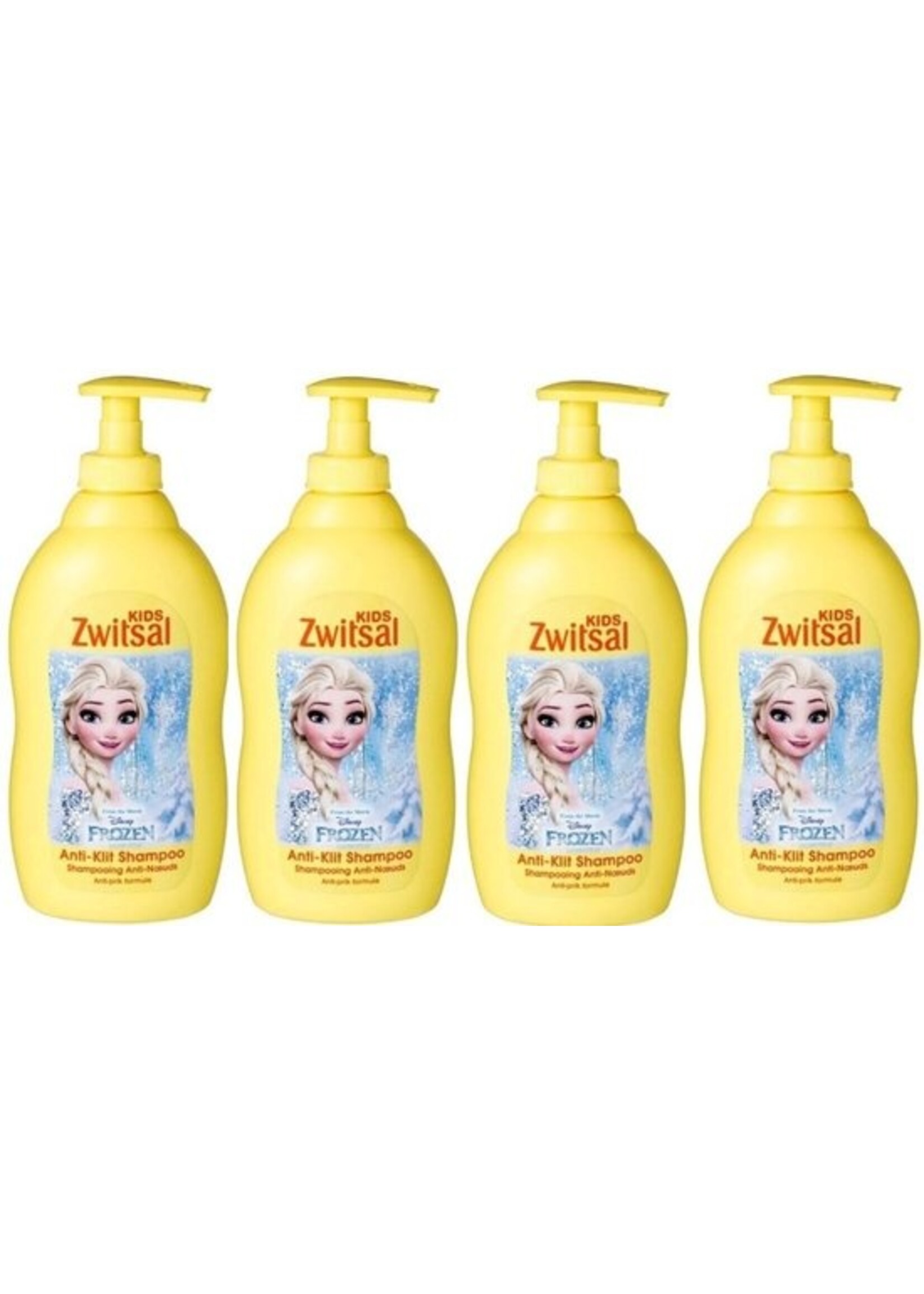 Zwitsal Shampoo Kids Frozen Anti Klit - 4 x 400 ml Voordeelverpakking