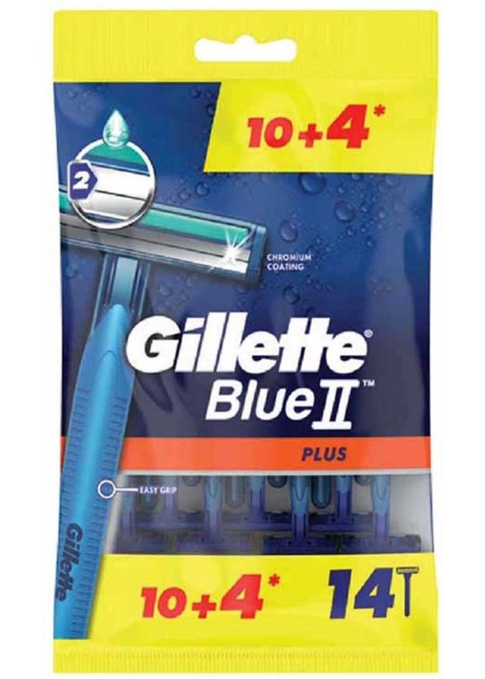 Blue2 Plus ( 10 + 4 Pcs ) - Men's Disposable Razors