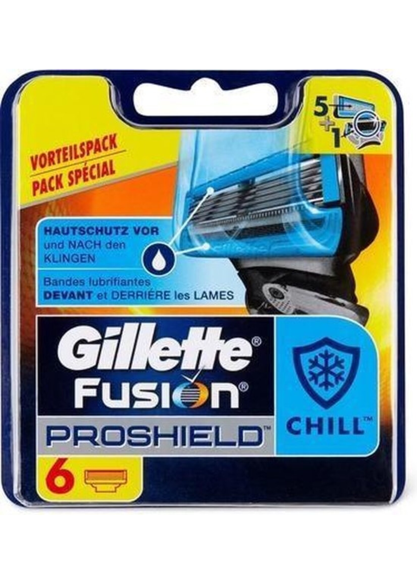 GILLETTE Gillette Fusion Proshield 6stuk(s) Mannen scheermesje