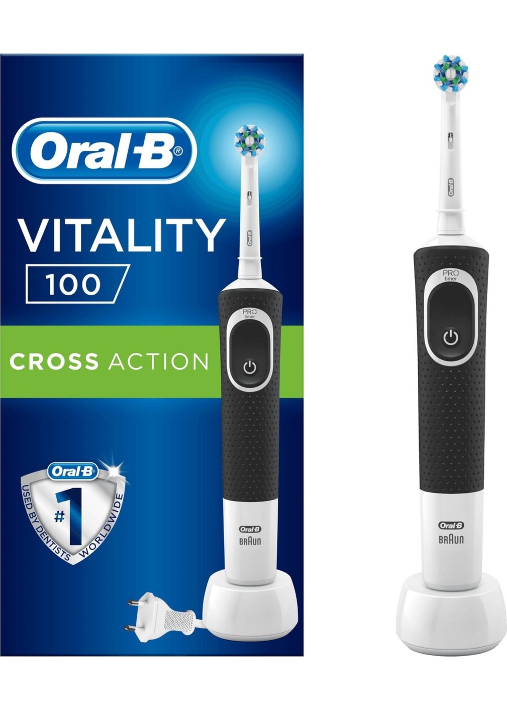 Oralb Braun Oral B Vitality Plus CrossAction - Elektrische tandenborstel