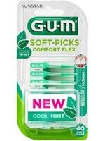 3x GUM Soft-Picks Comfort Flex Mint Medium 40 stuks