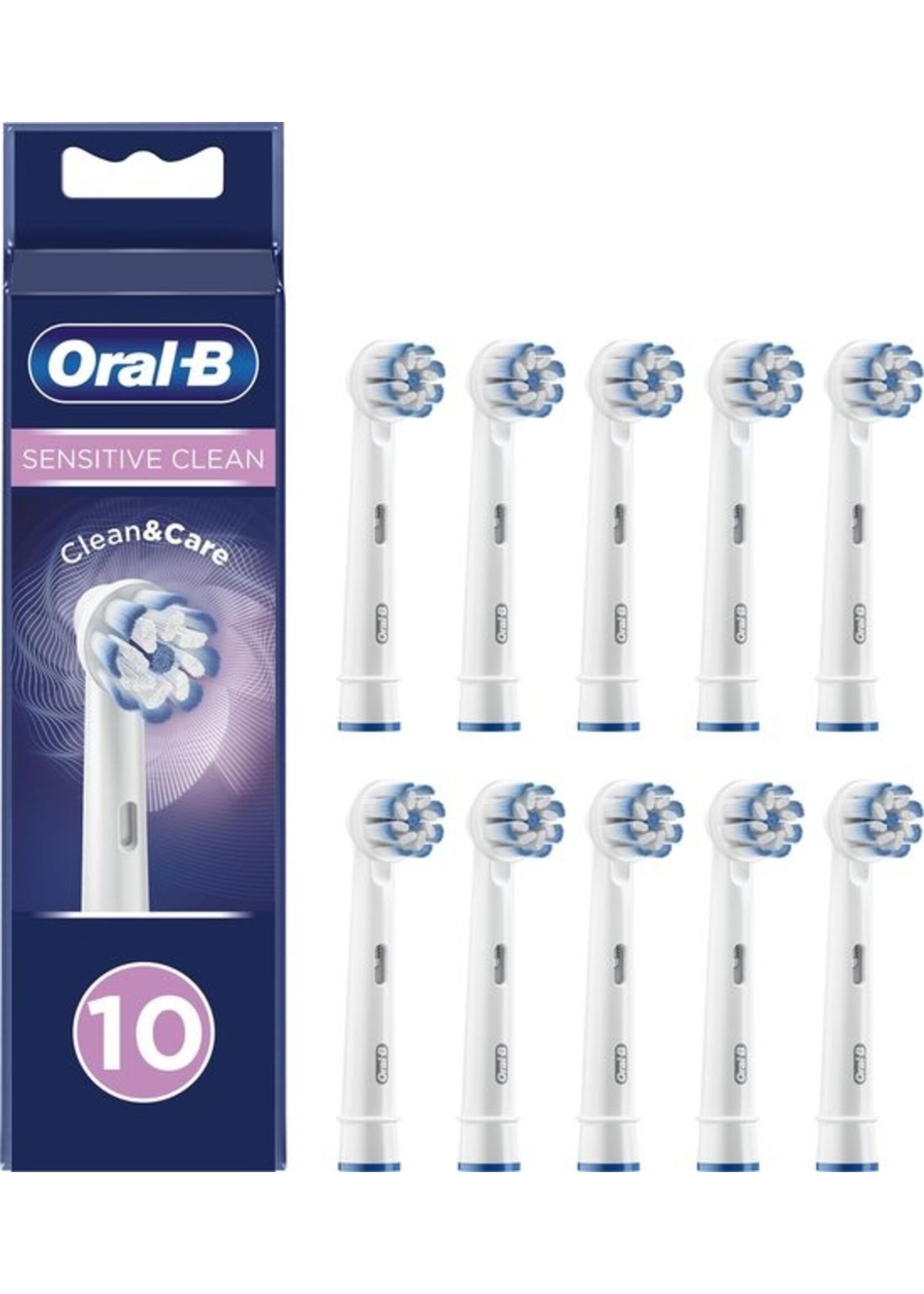 Oralb Braun Oral-B Sensitive Clean - Opzetborstels - 10 Stuks