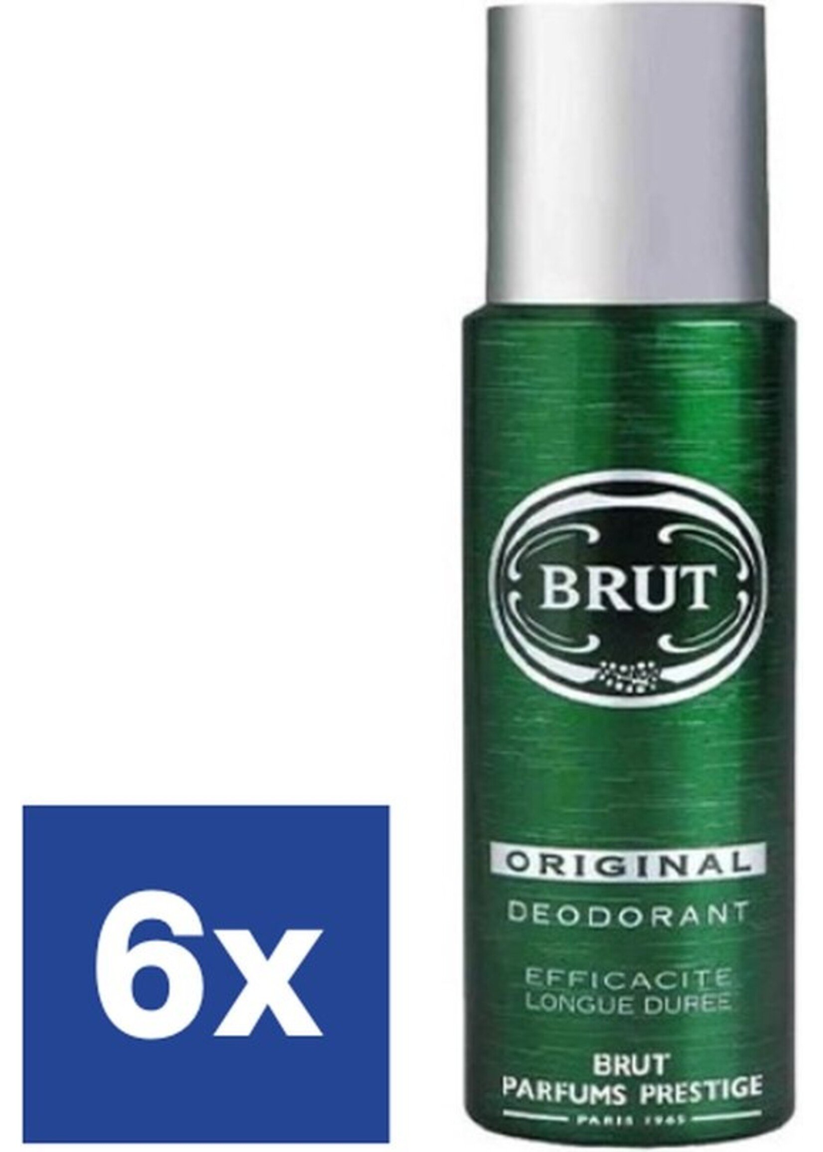 Brut - Deospray  - Original - 6 x 200 ml - Voordeelverpakking