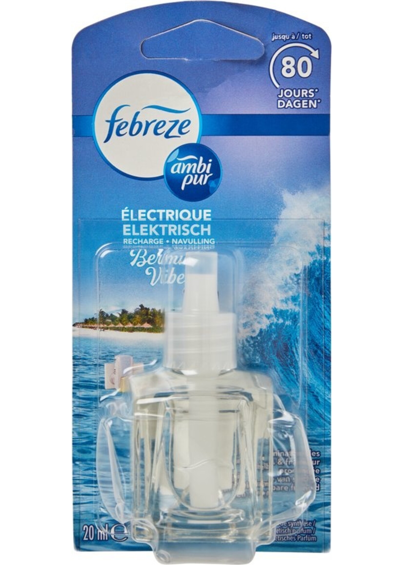 Ambi Pur Febreze - luchtverfrisser navulling Bermuda Vibes - 20 ml