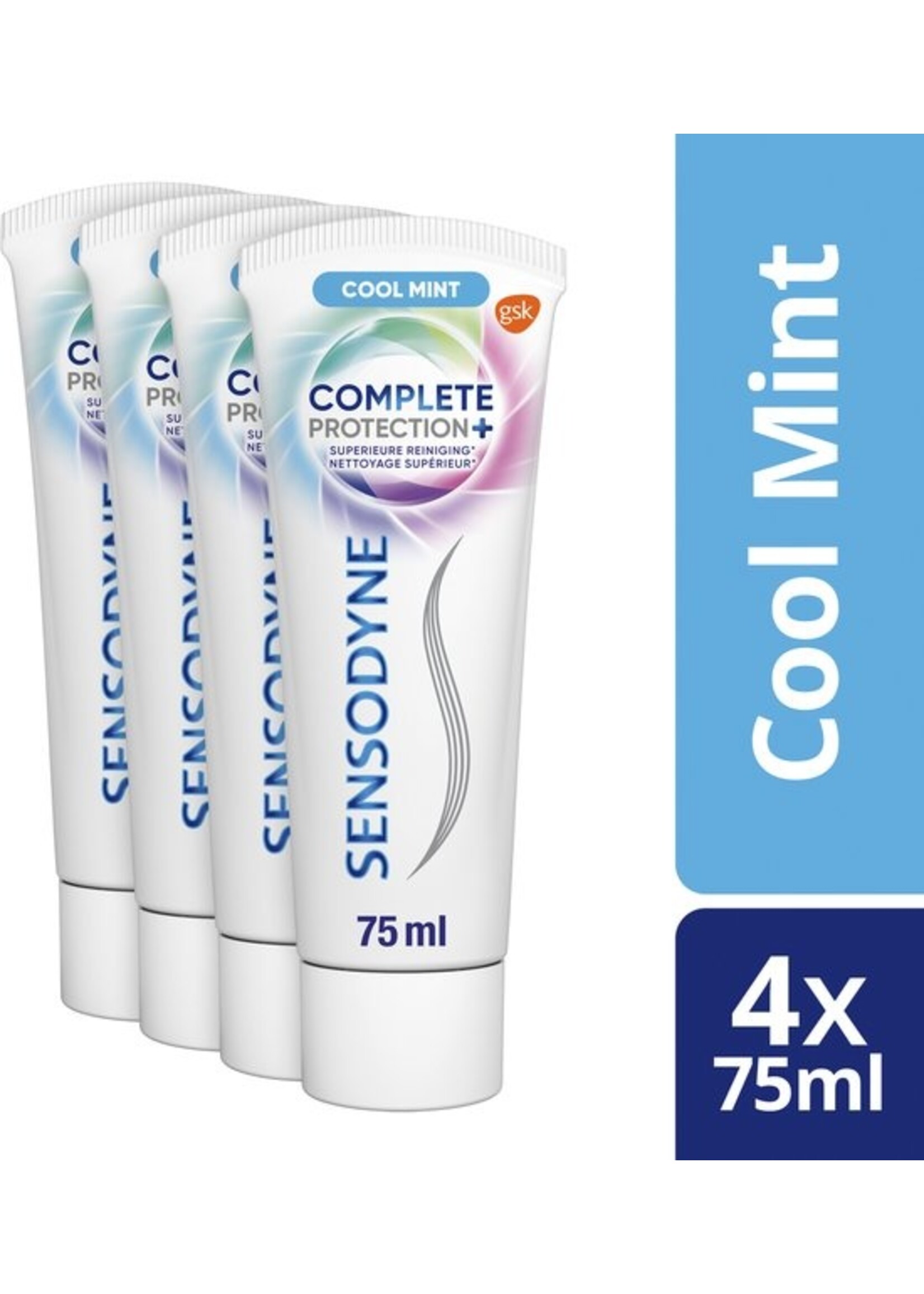 Sensodyne Sensodyne Complete Protection + Cool Mint tandpasta - voordeelverpakking - 4x75 ml