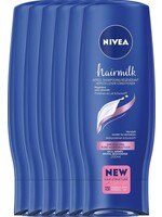 NIVEA Hairmilk voor Fijn Haar - 6 x 200 ml - Voordeelverpakking - Conditioner