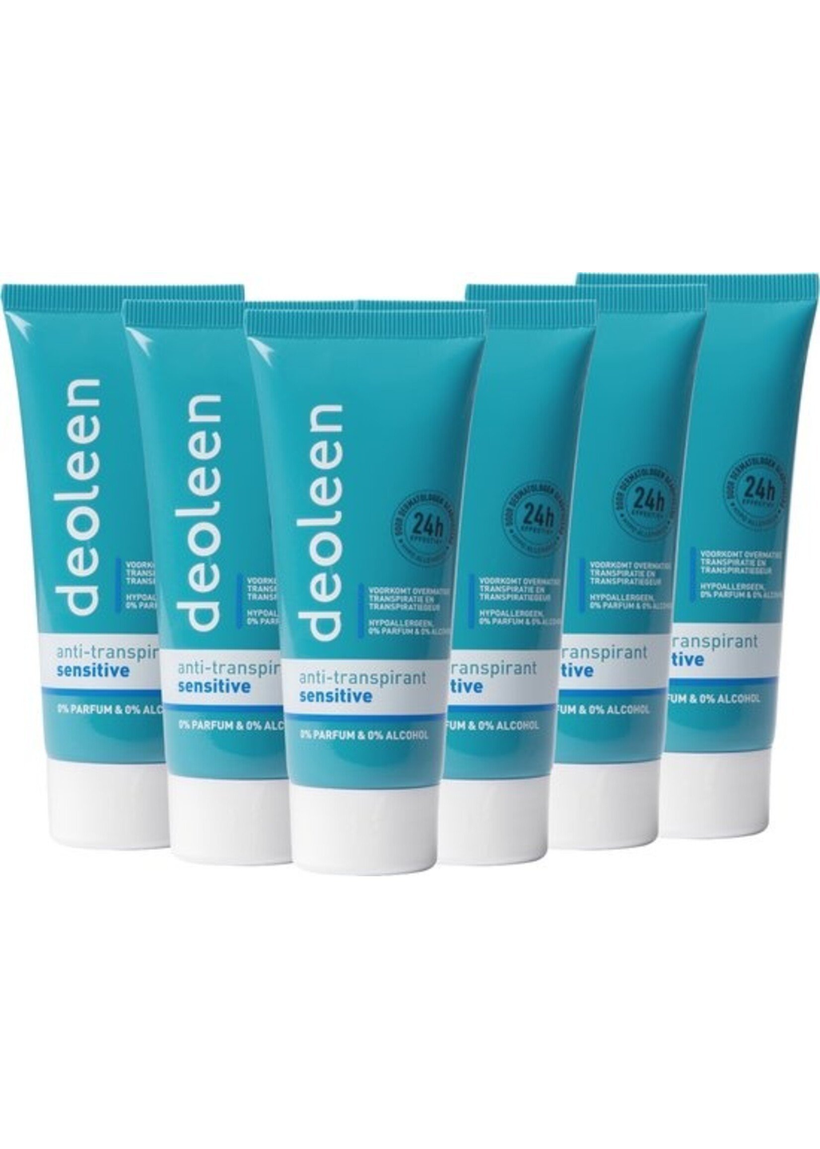 Deoleen Deodorant Creme 50 ml Sensitive 6 stuks Voordeelverpakking