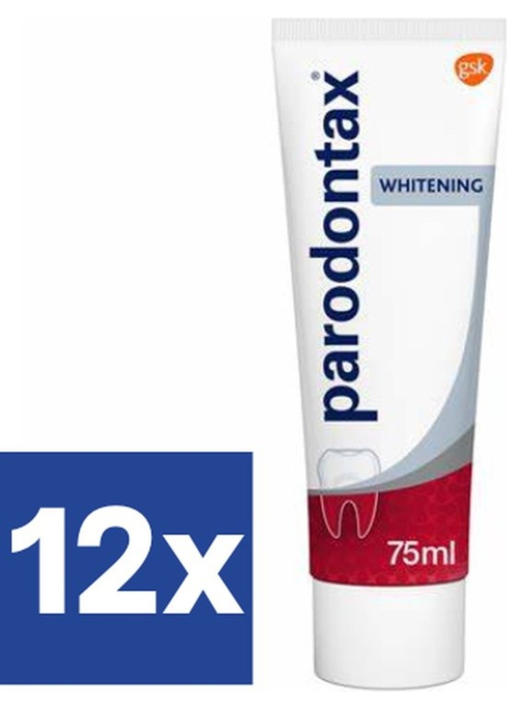 Paradontax Whitening tandpasta - 12 x 75 ml