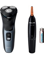 Philips Philips SHAVER Series 3000 S3133/57 scheerapparaat Roterend scheerapparaat Trimmer Zwart