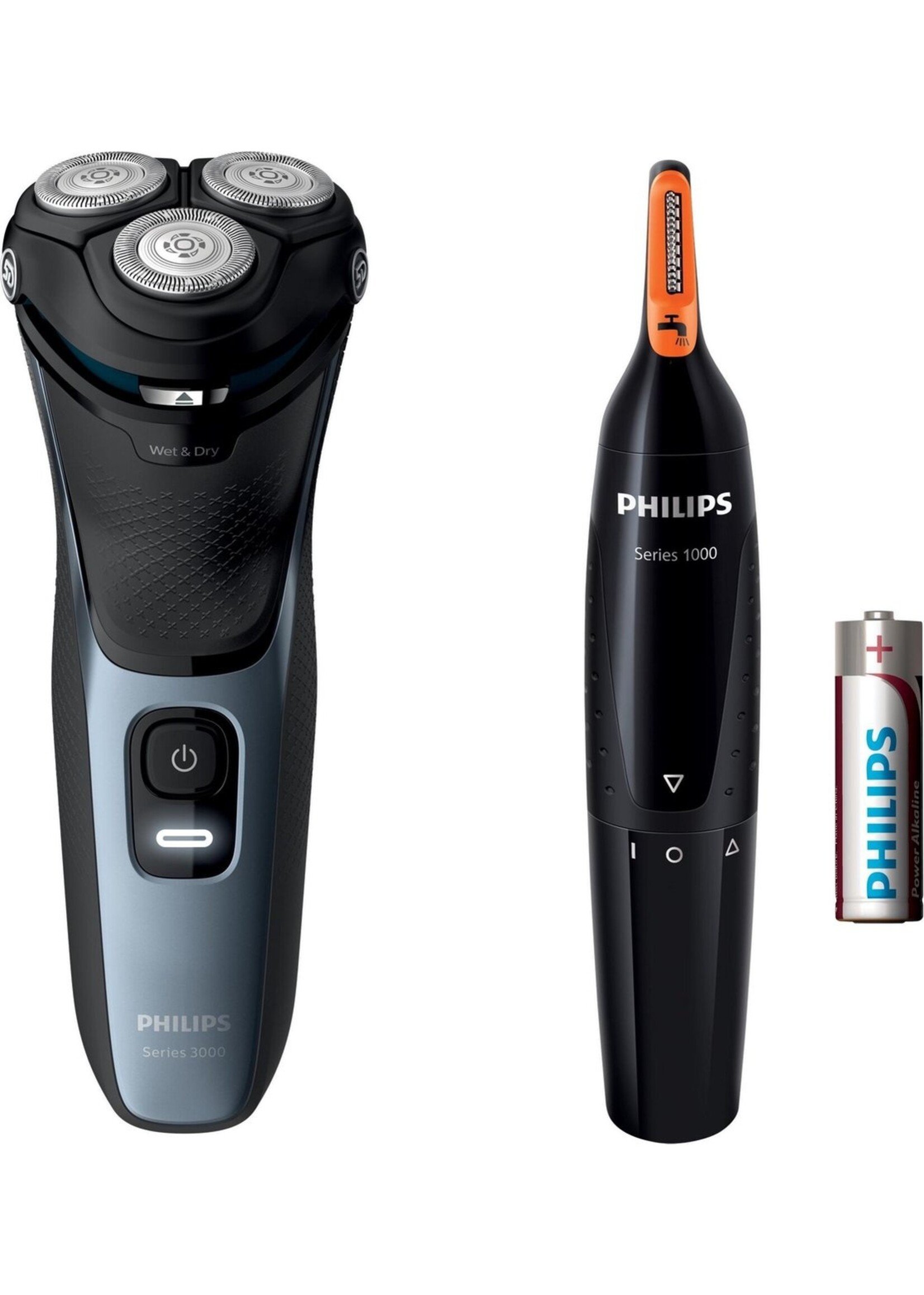 Philips Philips SHAVER Series 3000 S3133/57 scheerapparaat Roterend scheerapparaat Trimmer Zwart