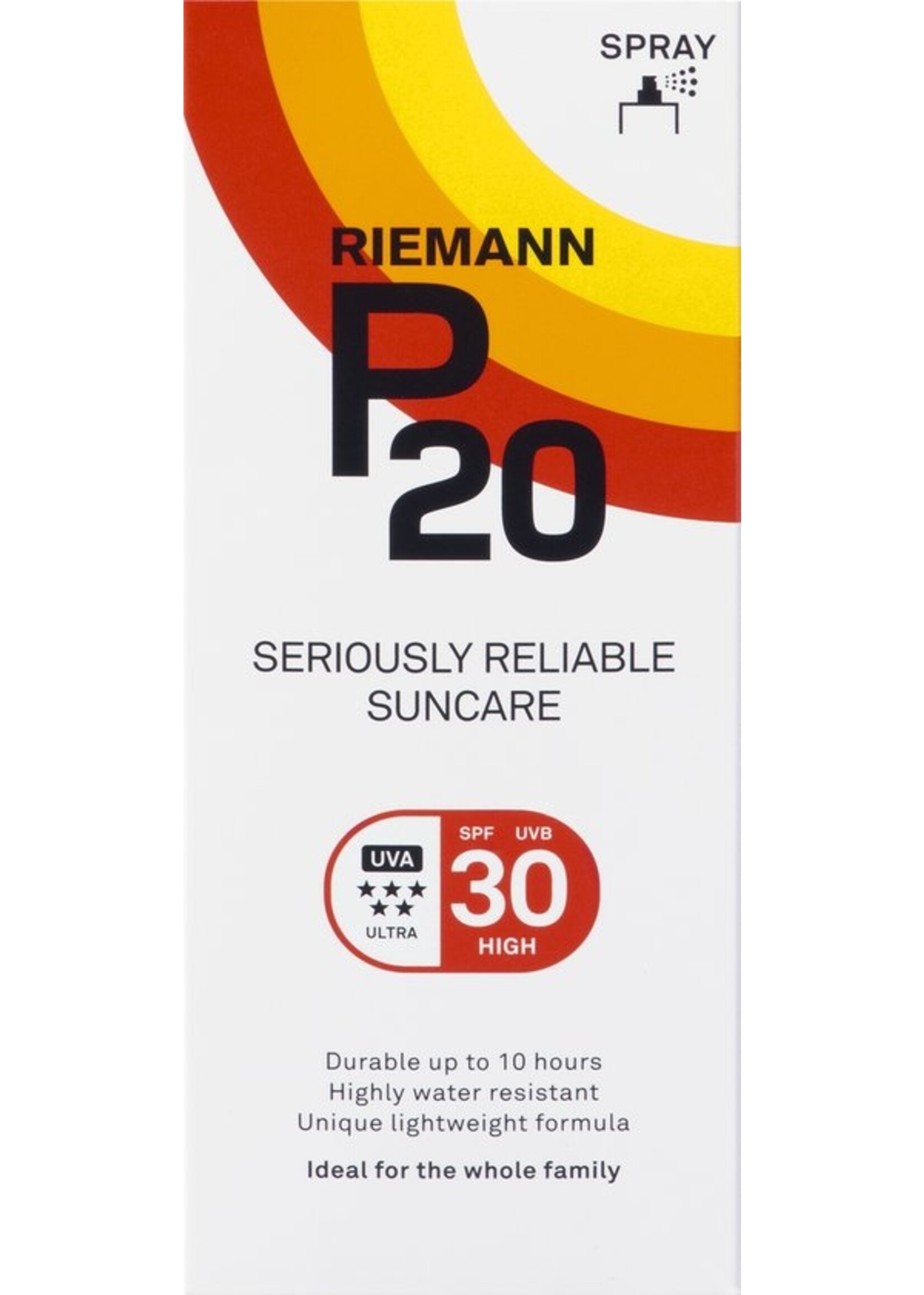 P20 SPF 30 - Zonnebrand Spray - Factor 30 - 200 ml