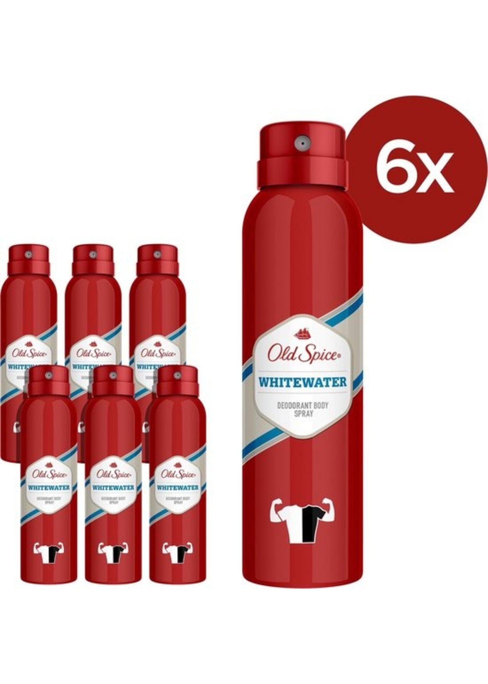 Old Spice Deodorant Body Spray - Original - Voordeelverpakking 6x150ml