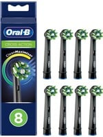 Oralb Braun Oral-B CrossAction - Met CleanMaximiser-technologie - Opzetborstels - Zwart - 8 Stuks