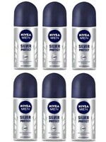 NIVEA MEN Silver Protect Dynamic Power - 6 x 50 ml - Voordeelverpakking - Deodorant Roller