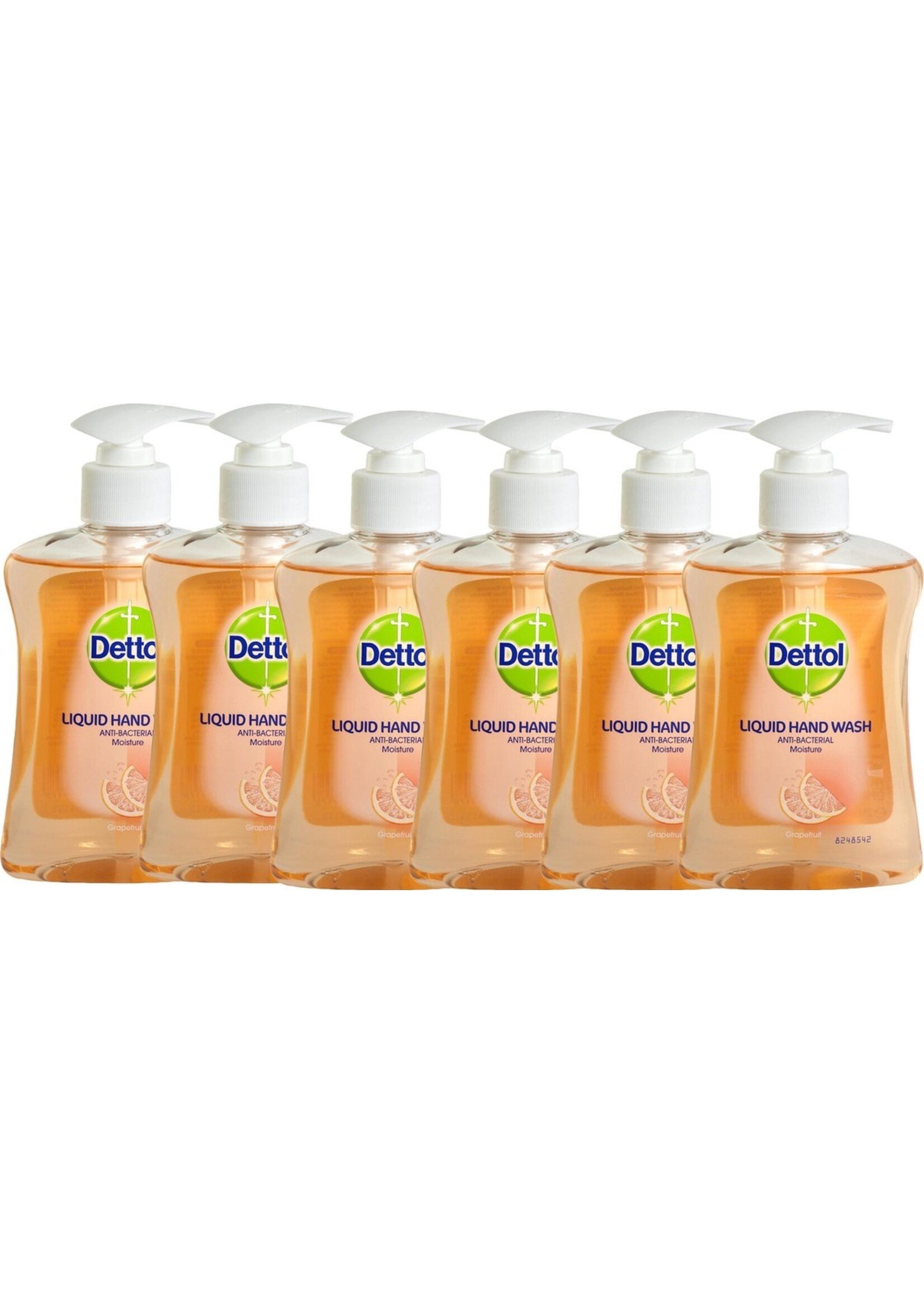 6x 250 ml Dettol handzeep Grapefruit