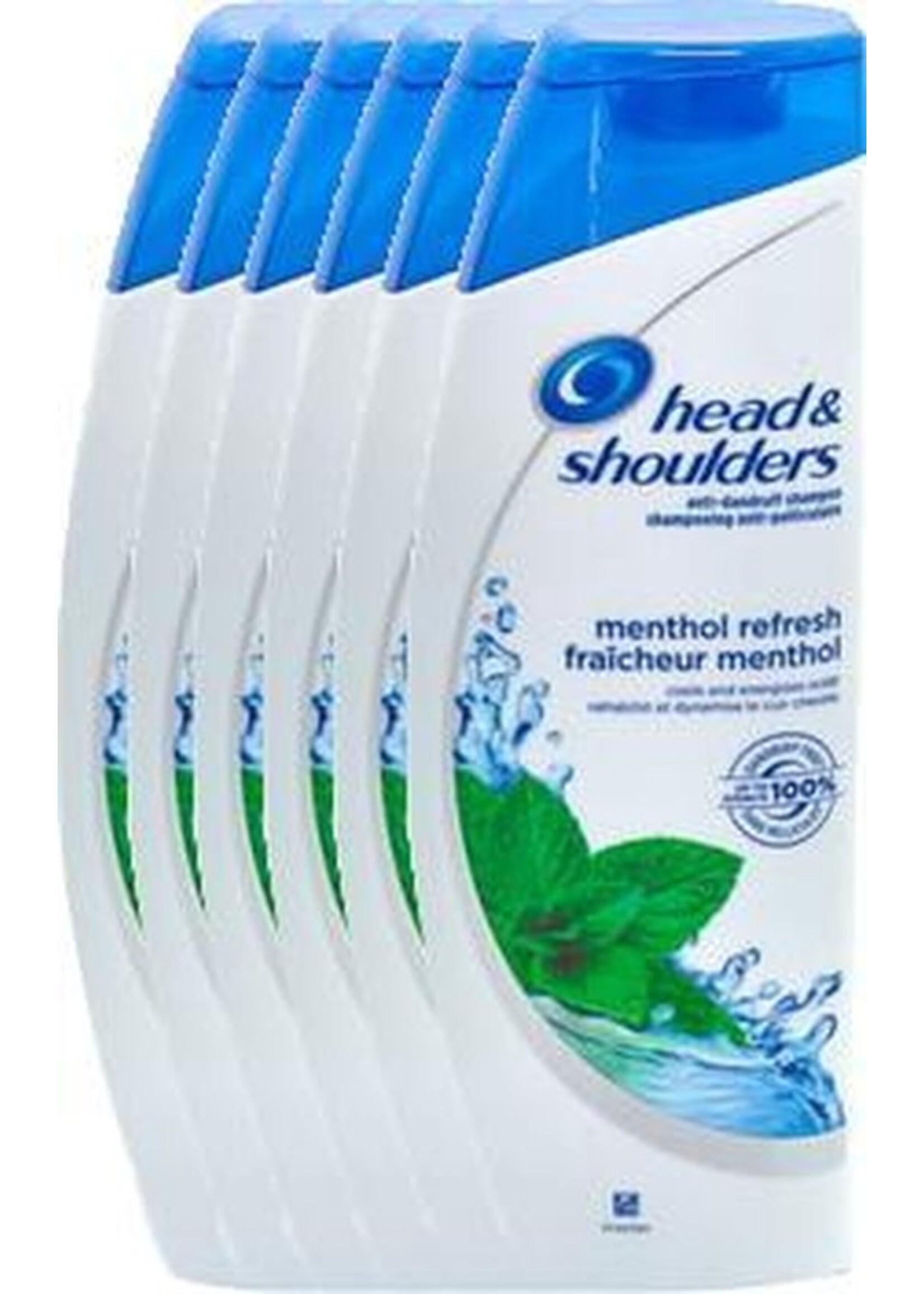 HEAD & SHOULDERS Menthol Refresh - 6 x 400 ml - Shampoo - Voordeelverpakking
