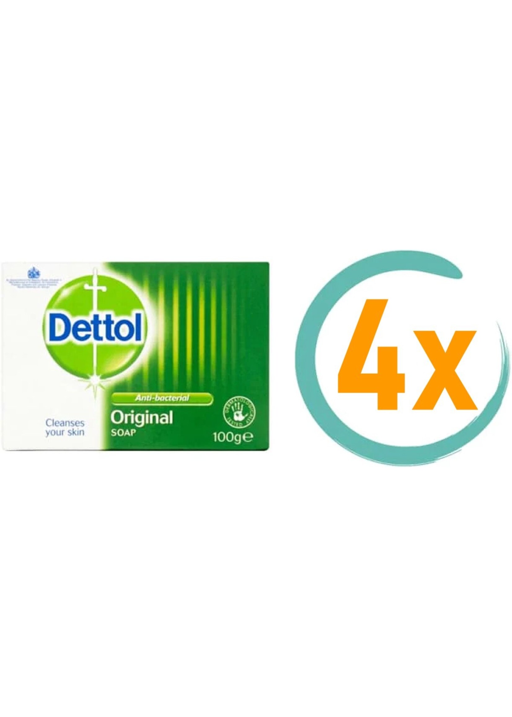 Dettol Antibacteriële Hand Zeeptablet Original 4 x 100 gram