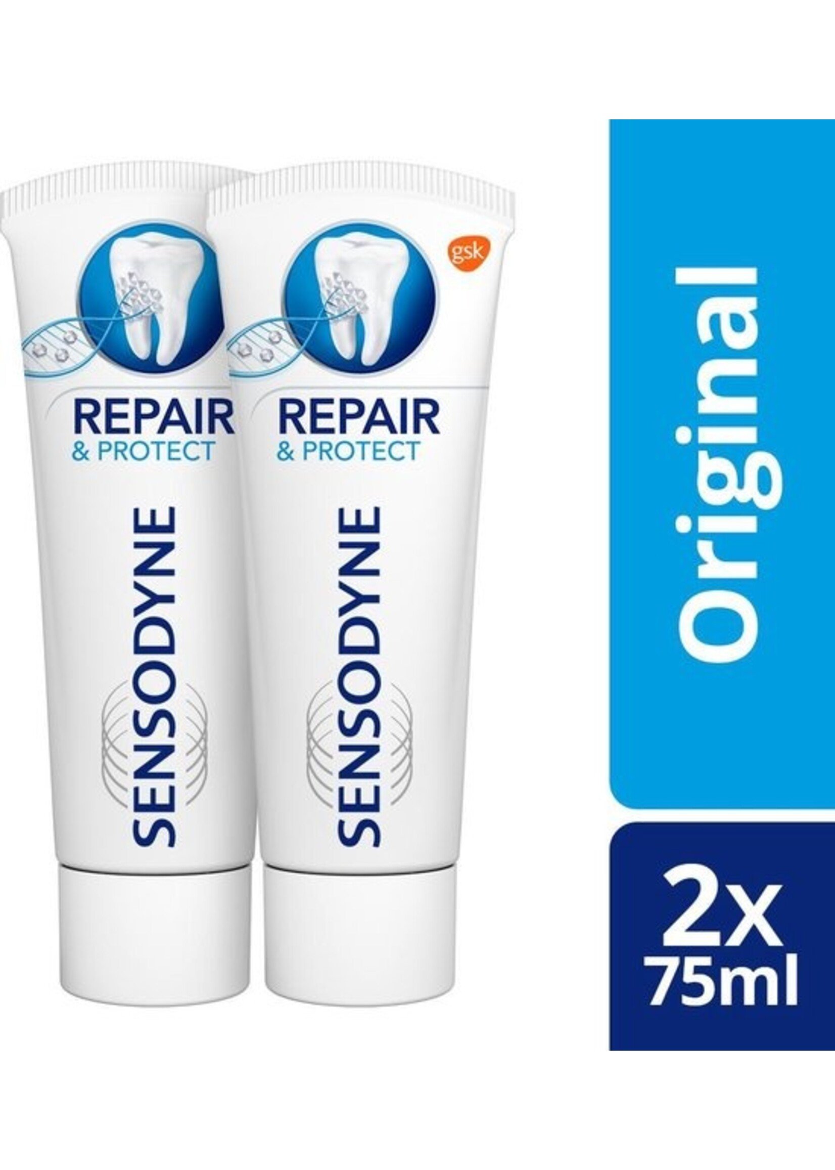 Sensodyne Sensodyne Repair & Protect - 2 X 75 ML- Tandpasta