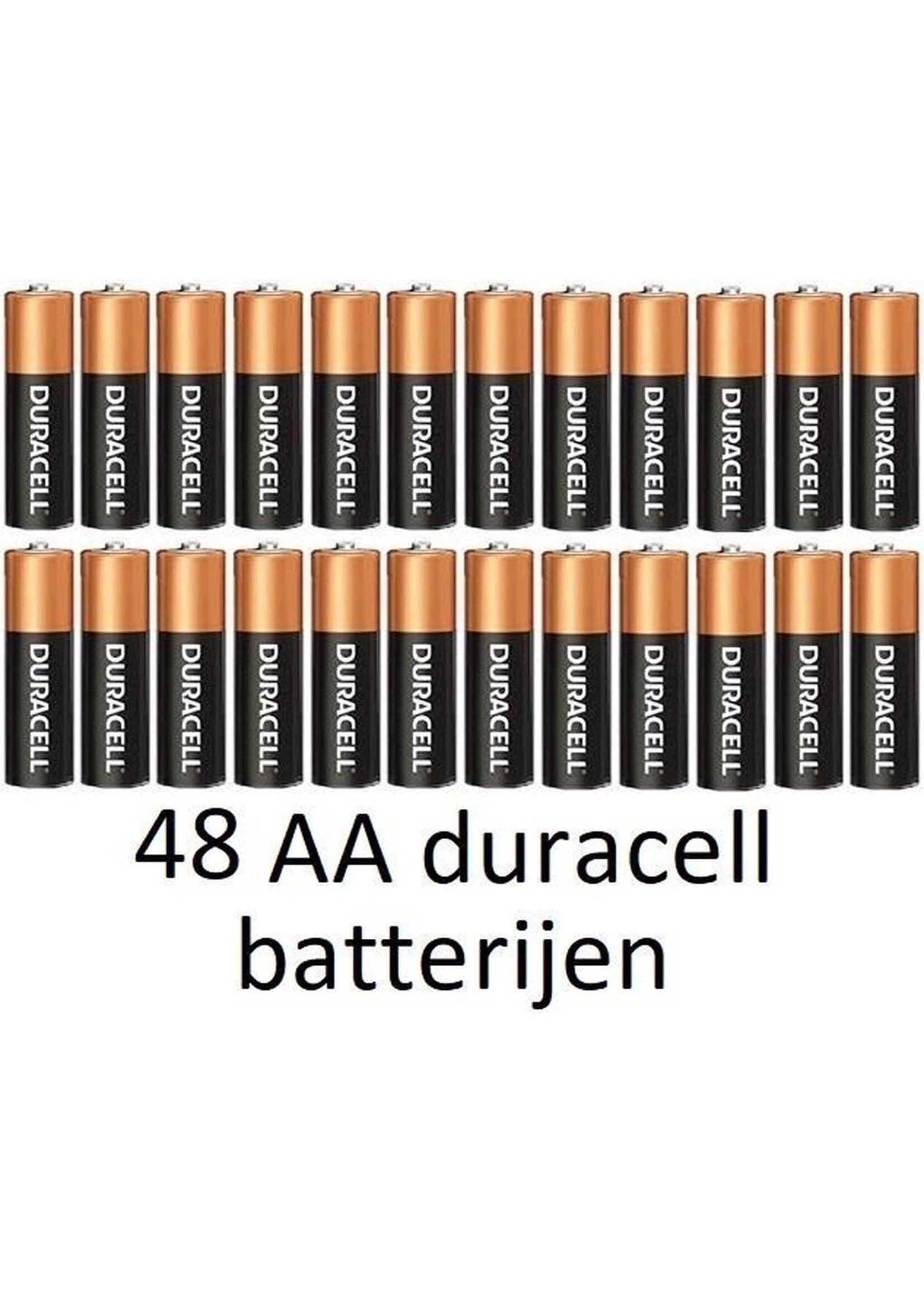 48 stuks AA Duracell alkaline batterijen