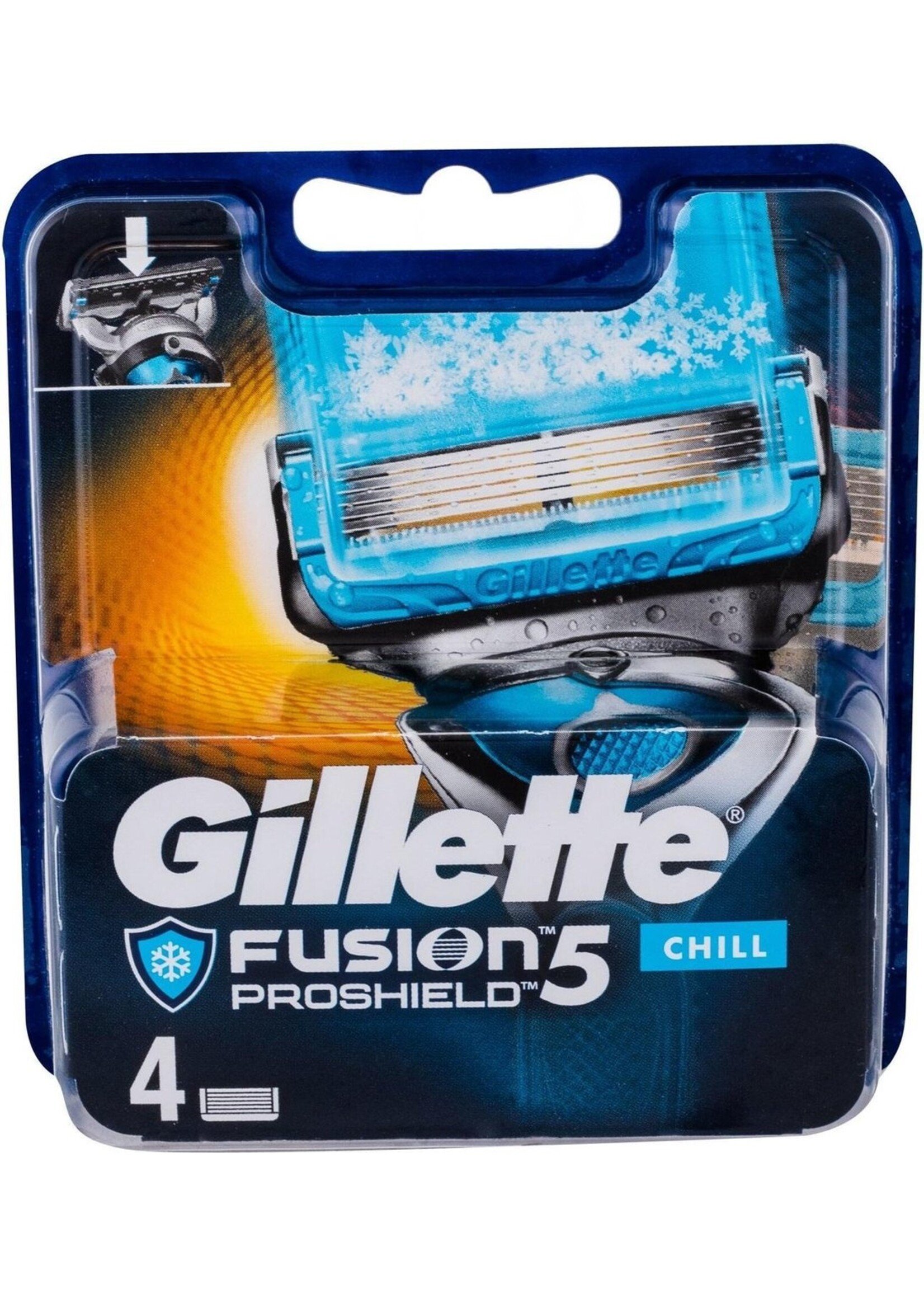 GILLETTE Gillette Fusion Proshield Chill 4 Stuks