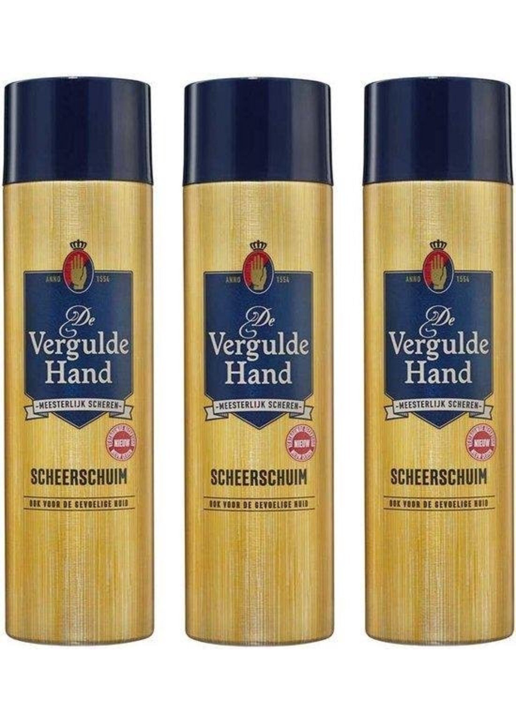 Vergulde Hand Scheerschuim - Voordeelverpakking 3 x 250 ML