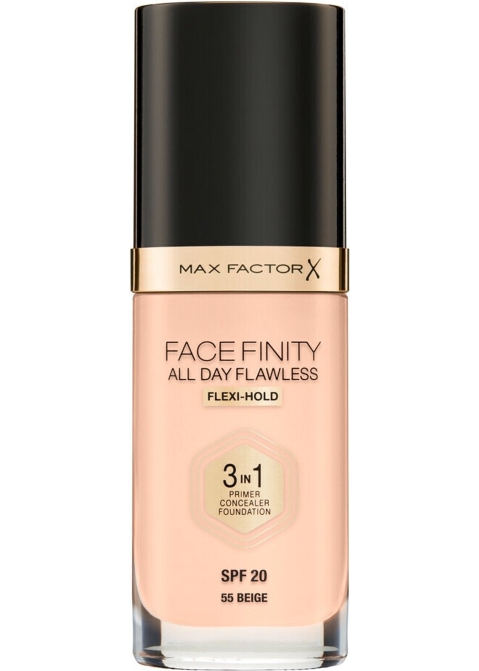 Max Factor Facefinity All Day Flawless 3-in-1 Liquid Foundation - N55 Beige