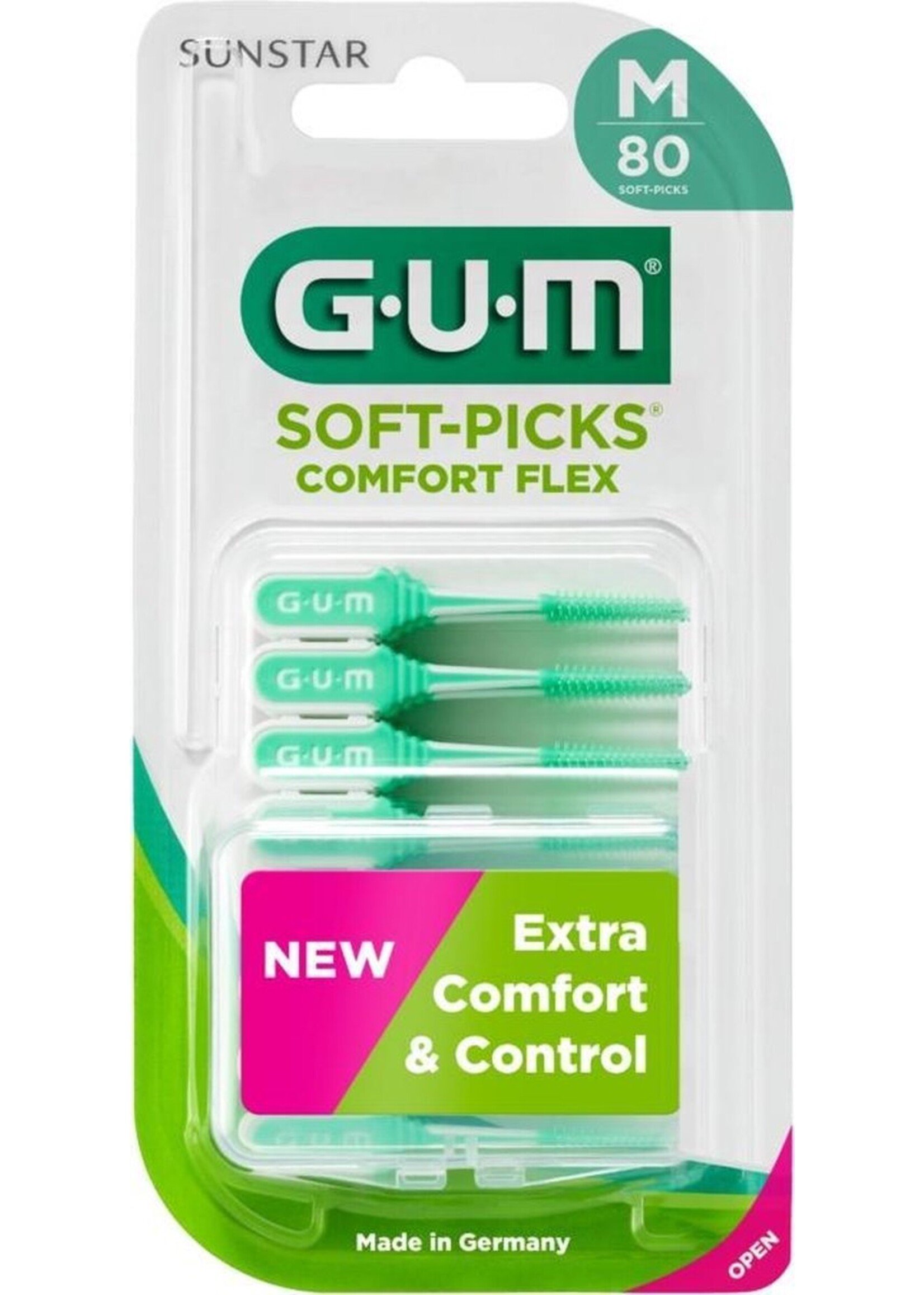 GUM Soft-Picks Comfort Flex Regular Medium 80 stuks