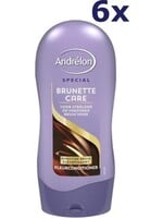 Andrélon Kleurconditioner Brunette Care voor stralend en verzorgd bruin haar - 6 x 300 ml - Voordeelverpakking