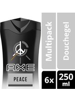 Axe Peace For Men - 250 ml - Douche Gel - 6 stuks - Voordeelverpakking