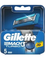 GILLETTE Gillette Mach 3 Turbo Scheermesjes 5 stuks