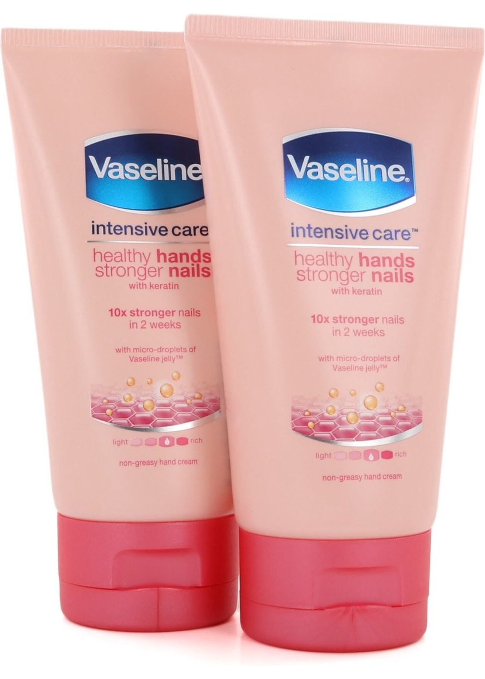 2 stuks | Vaseline Intensive Care | Healthy Hands | Stronger Nails | Handcrème