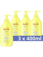 Zwitsal Baby Zeepvrije Wascrème - 3 x 400 ml - Voordeelverpakking