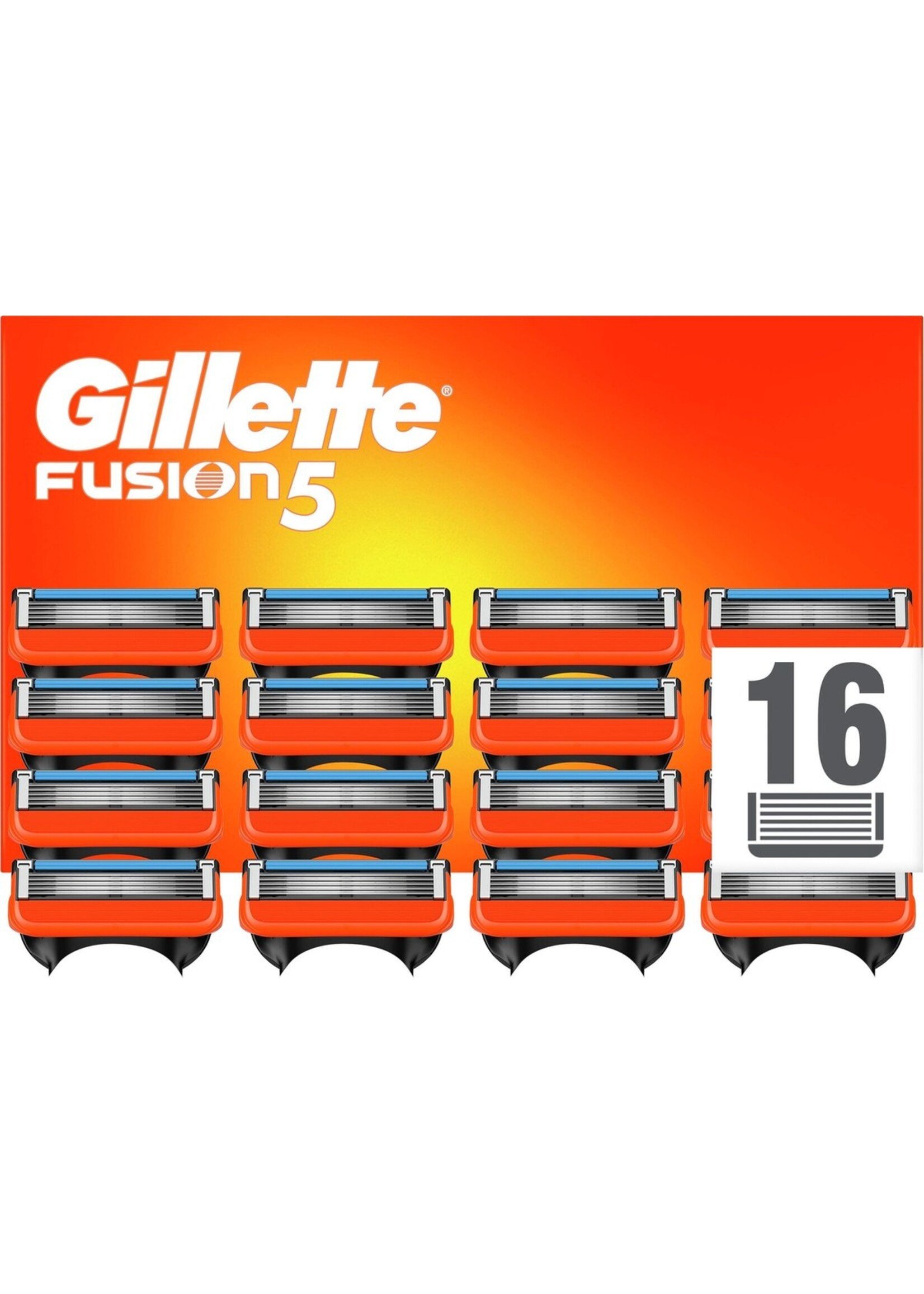 GILLETTE Gillette Fusion5 Scheermesjes - 16 Navulmesjes - Brievenbusverpakking