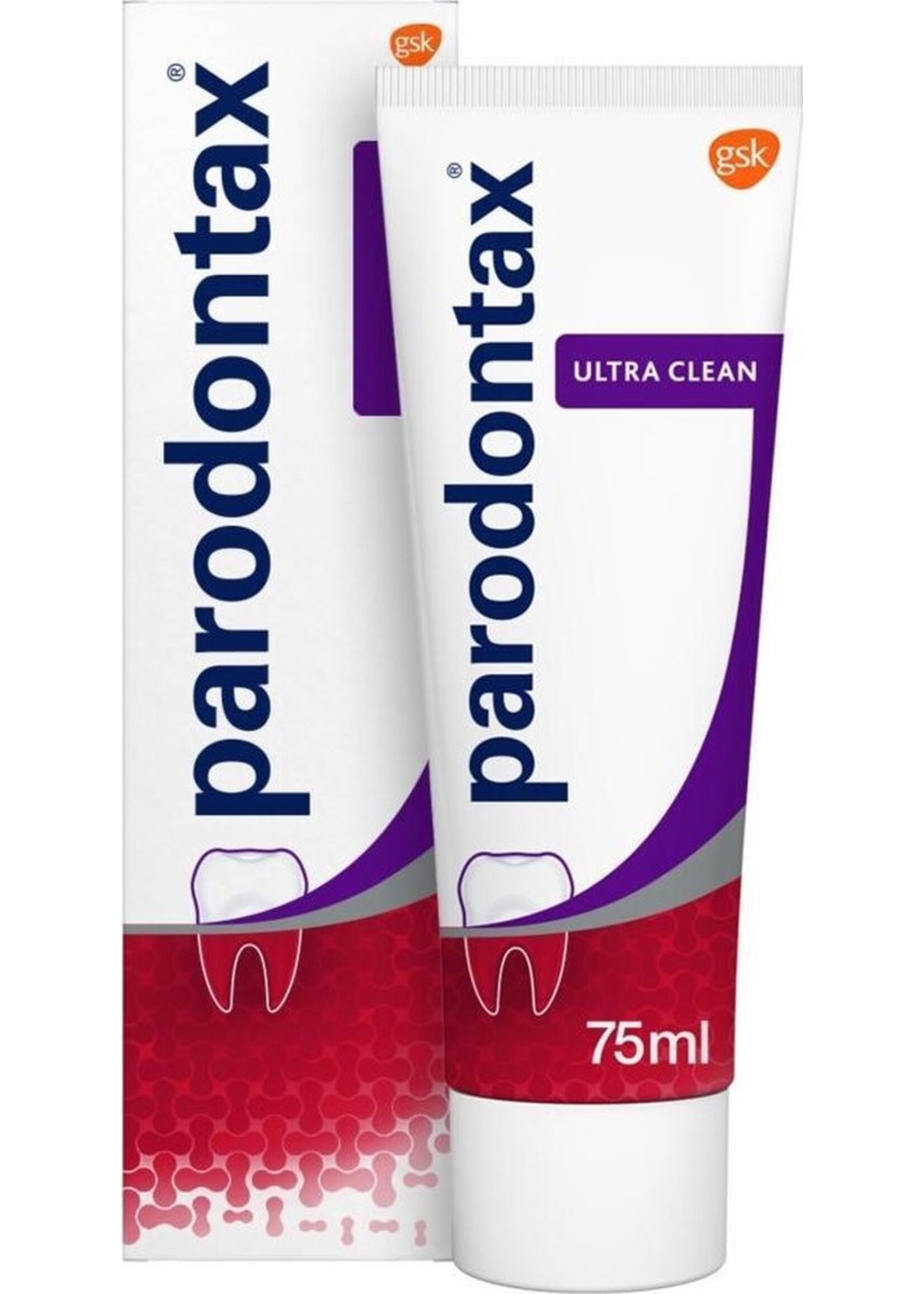 4x Parodontax Tandpasta Ultra Clean tegen Bloeden Tandvlees 75 ml