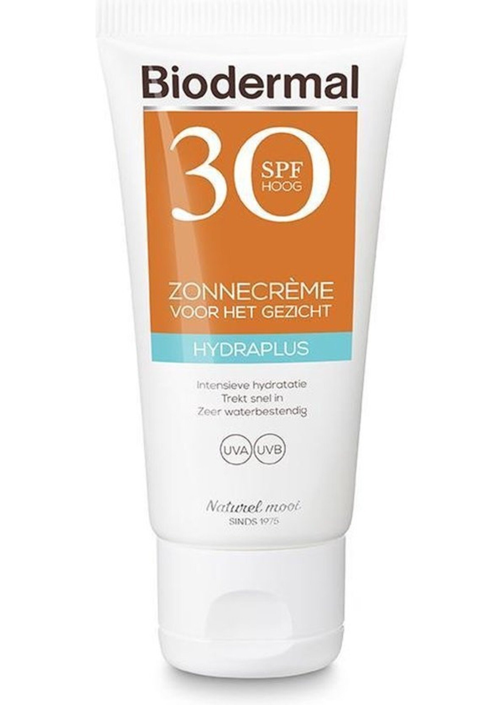 Biodermal Zonnebrand - Zonnebrandcreme gezicht - Hydraplus Face SPF30 50ml