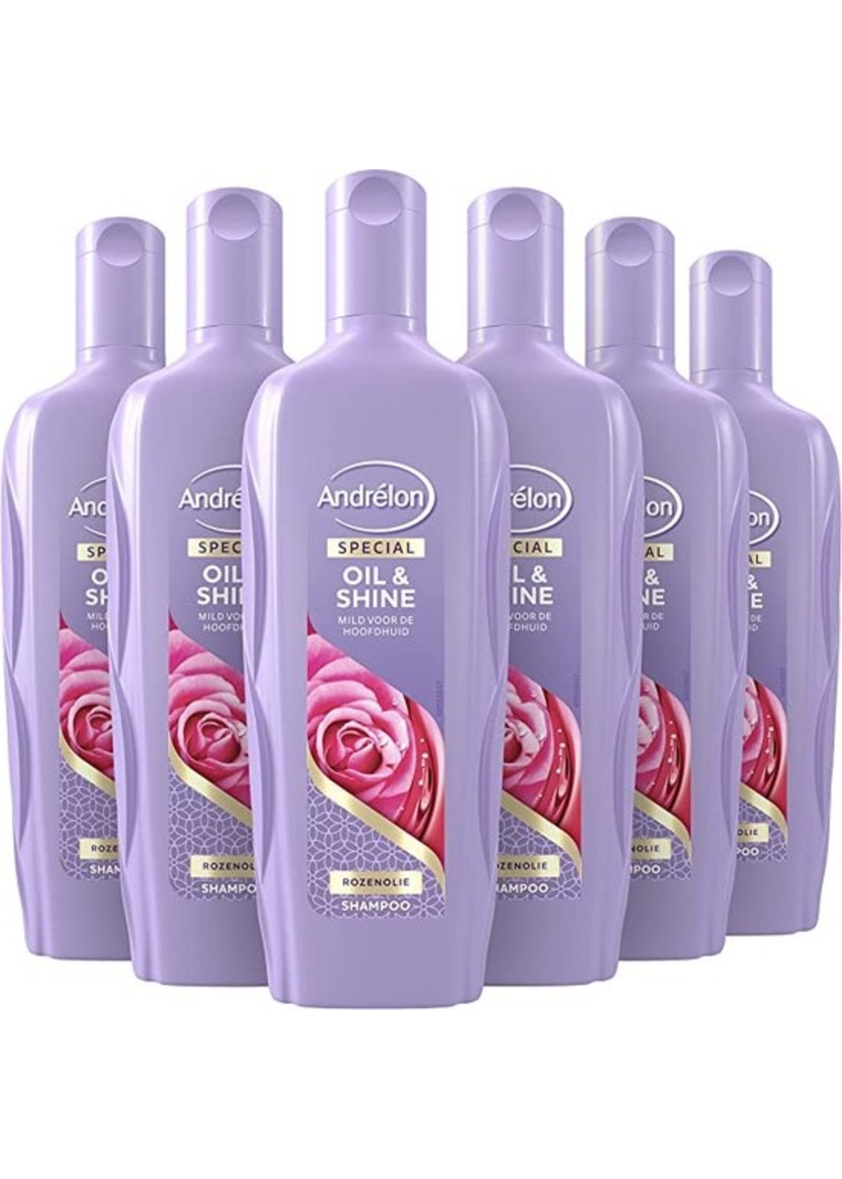 Andrélon Special Shampoo Oil & Shine voor fris en glanzend haar - 6 x 300ML - Voordeelverpakking