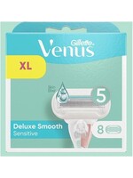 GILLETTE Gillette Venus Deluxe Smooth Sensitive scheermesjes voor vrouwen - 8 Navulmesjes