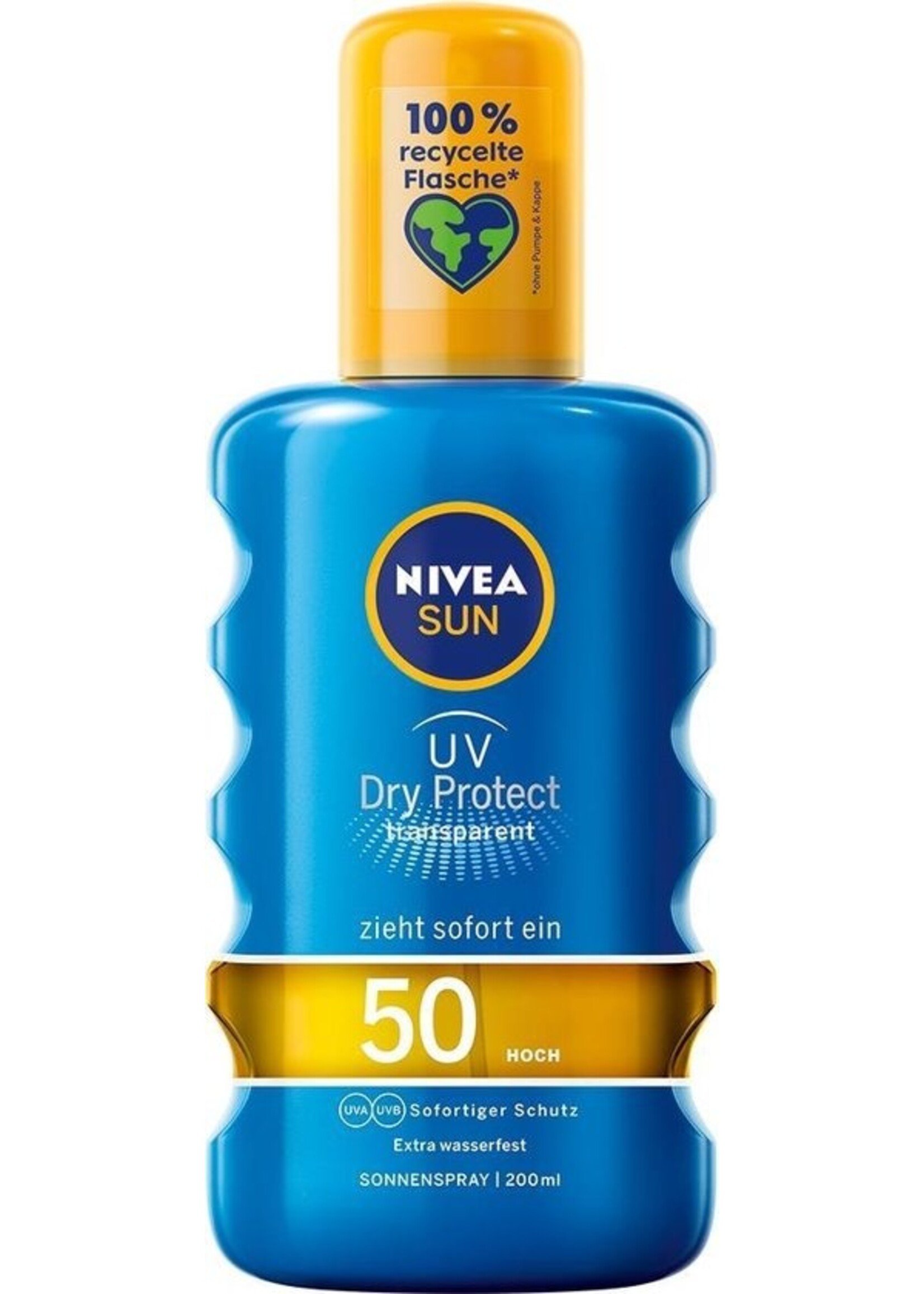 NIVEA ZON Zonnespray, UV Dry Protect Sport, SPF 50, 200 ml