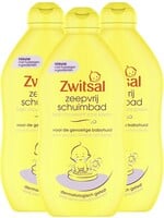 Zwitsal - Zeepvrij Schuimbad - 3 x 400 ml - Voordeelpack