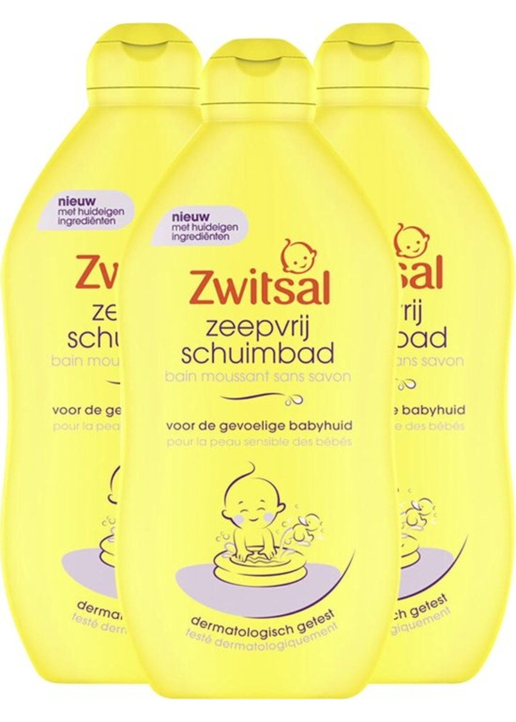 Zwitsal - Zeepvrij Schuimbad - 3 x 400 ml - Voordeelpack