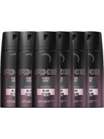 AXE Black Night Deodorant - 6 x 150 ml - Voordeelverpakking