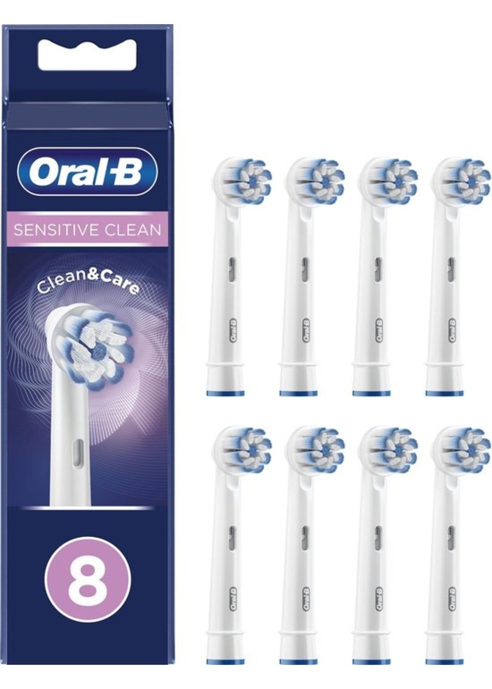 Oralb Braun Oral-B Sensitive Clean - Opzetborstels - 8 Stuks