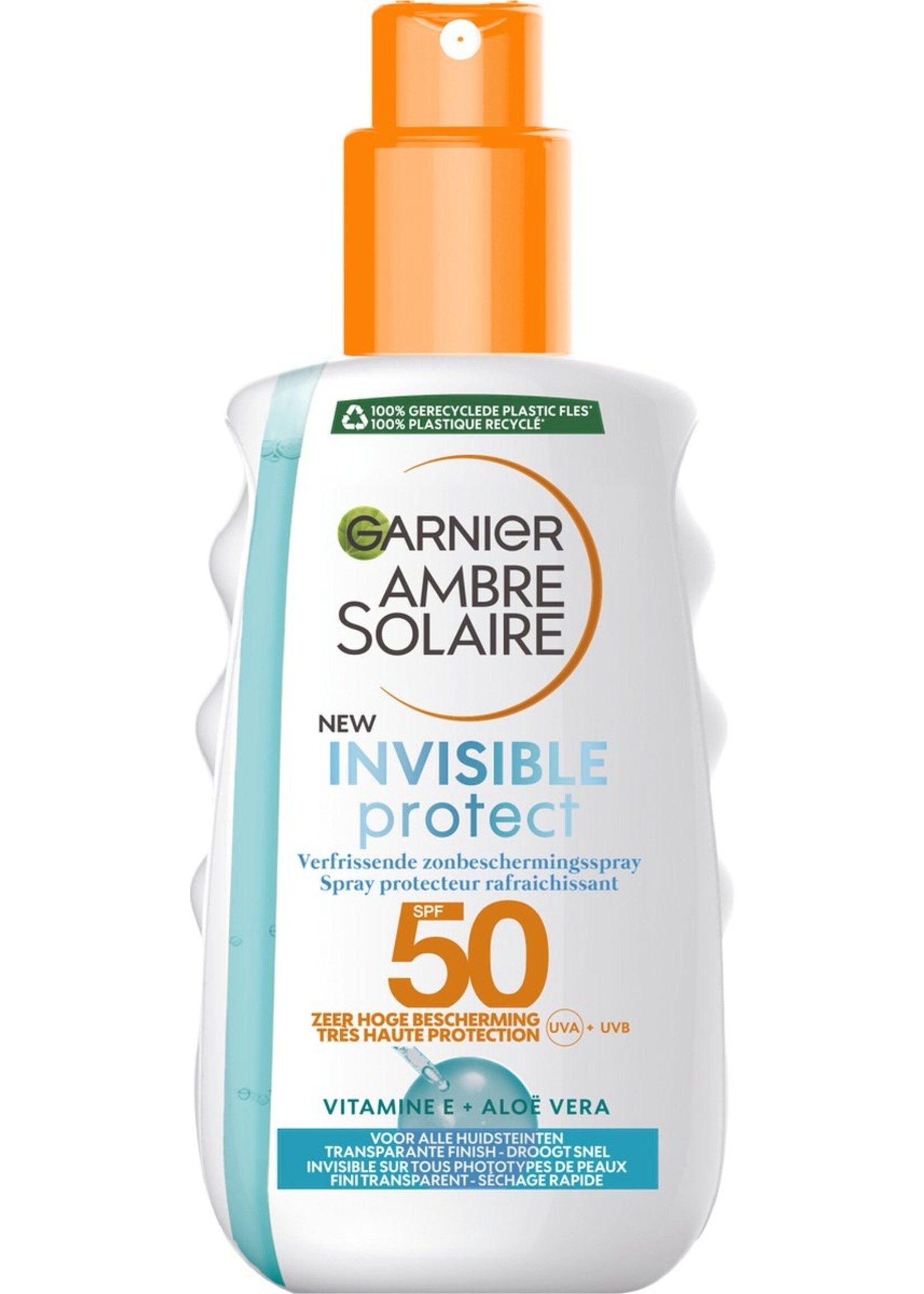 Garnier Ambre Solaire Invisible Protect Refresh Transparente Zonnebrandspray SPF 50 - 200ml