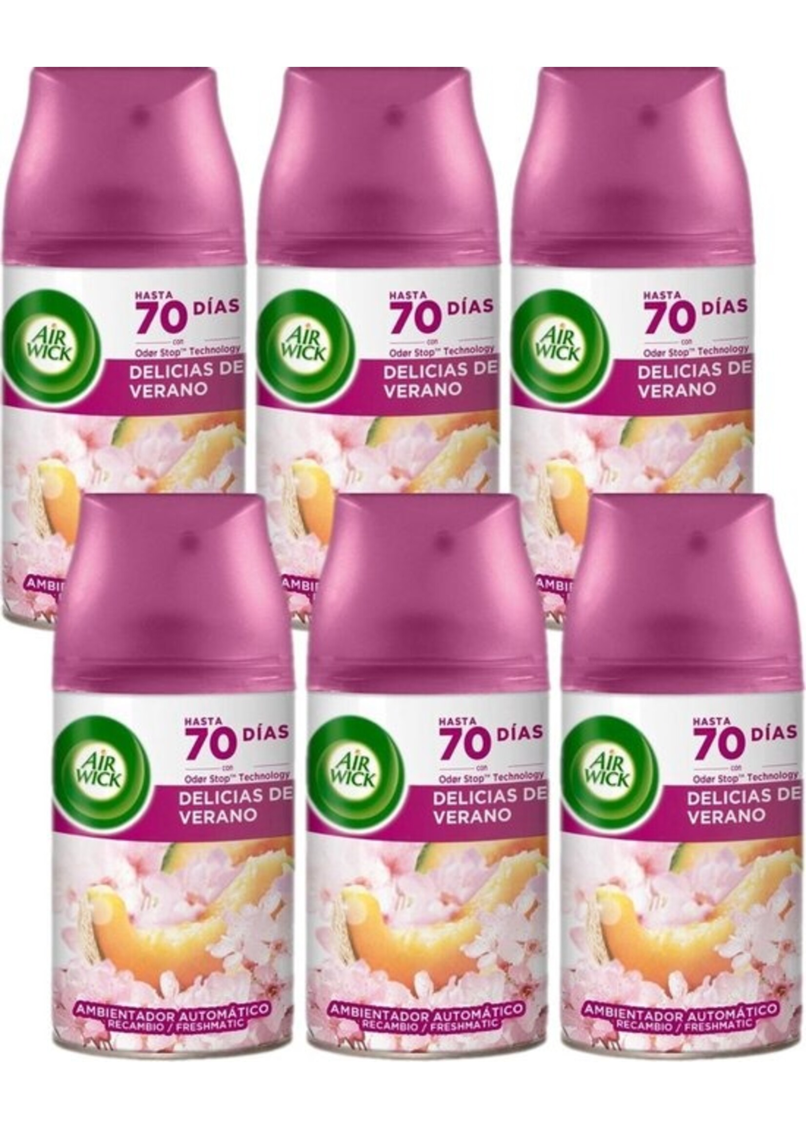 6x 250ml Airwick Freshmatic 'Summer Delight'