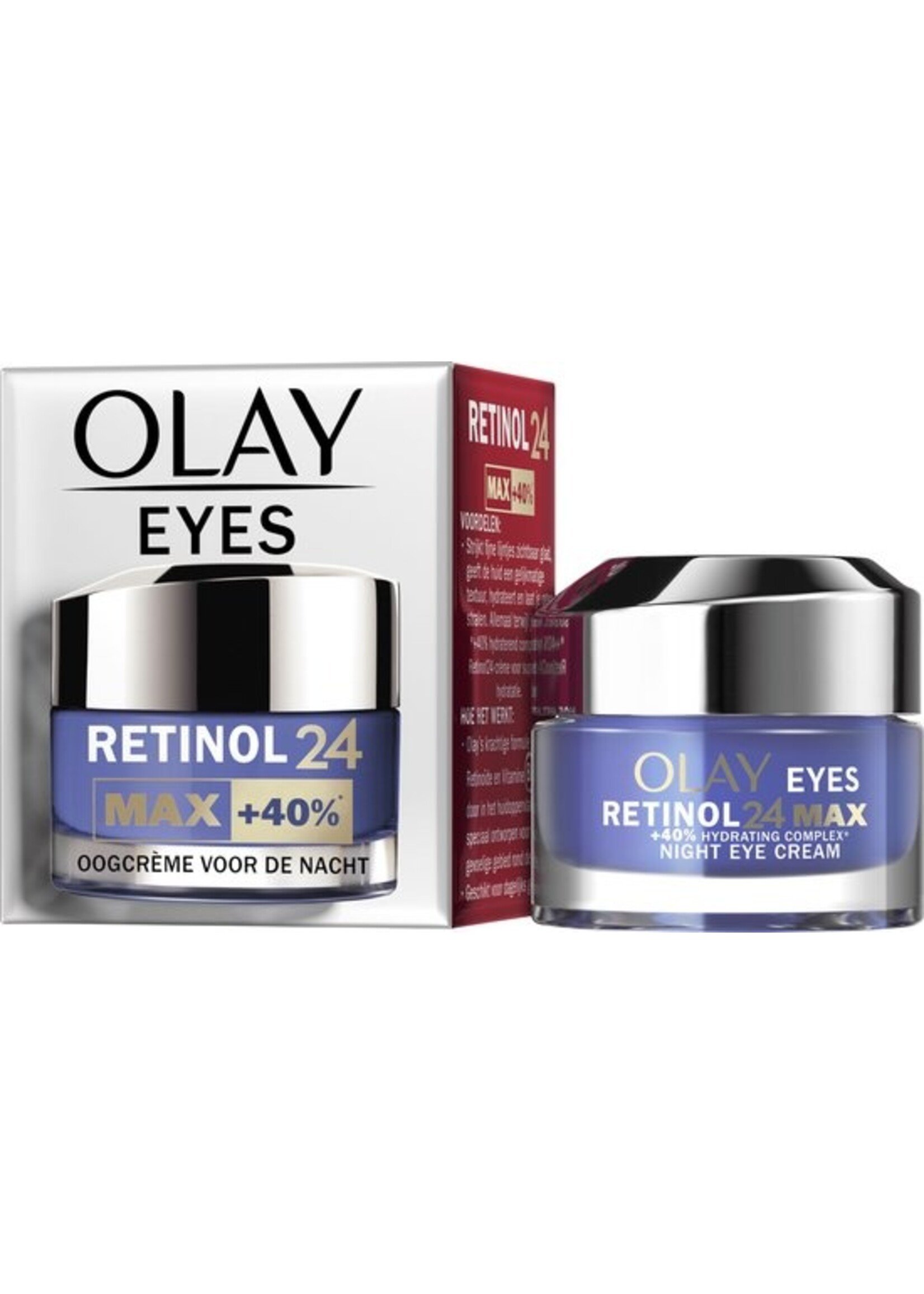 Olay Regenerist Retinol24 MAX - Oogcrème - Voor De Nacht - Parfumvrij - 15ml