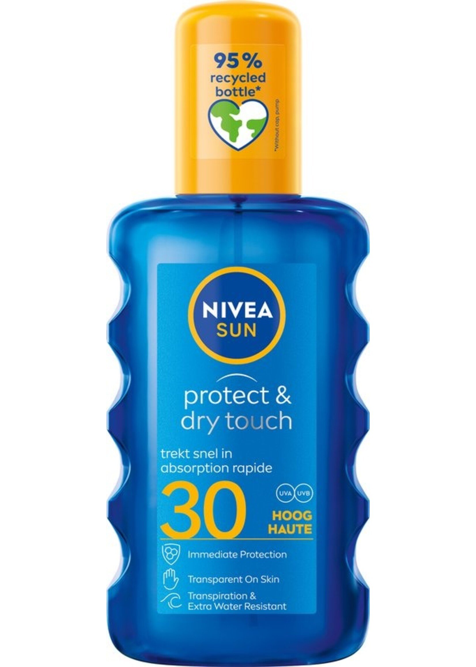 NIVEA SUN Protect & Dry Touch Transparante Zonnebrand Spray SPF 30 - 200 ml